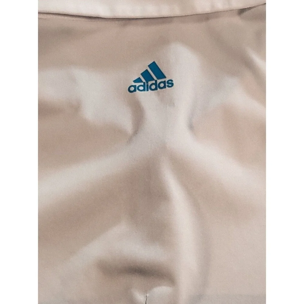 Adidas Pure Motion Polo Shirt Womens Size M Striped TPC Four Seasons Resort Golf